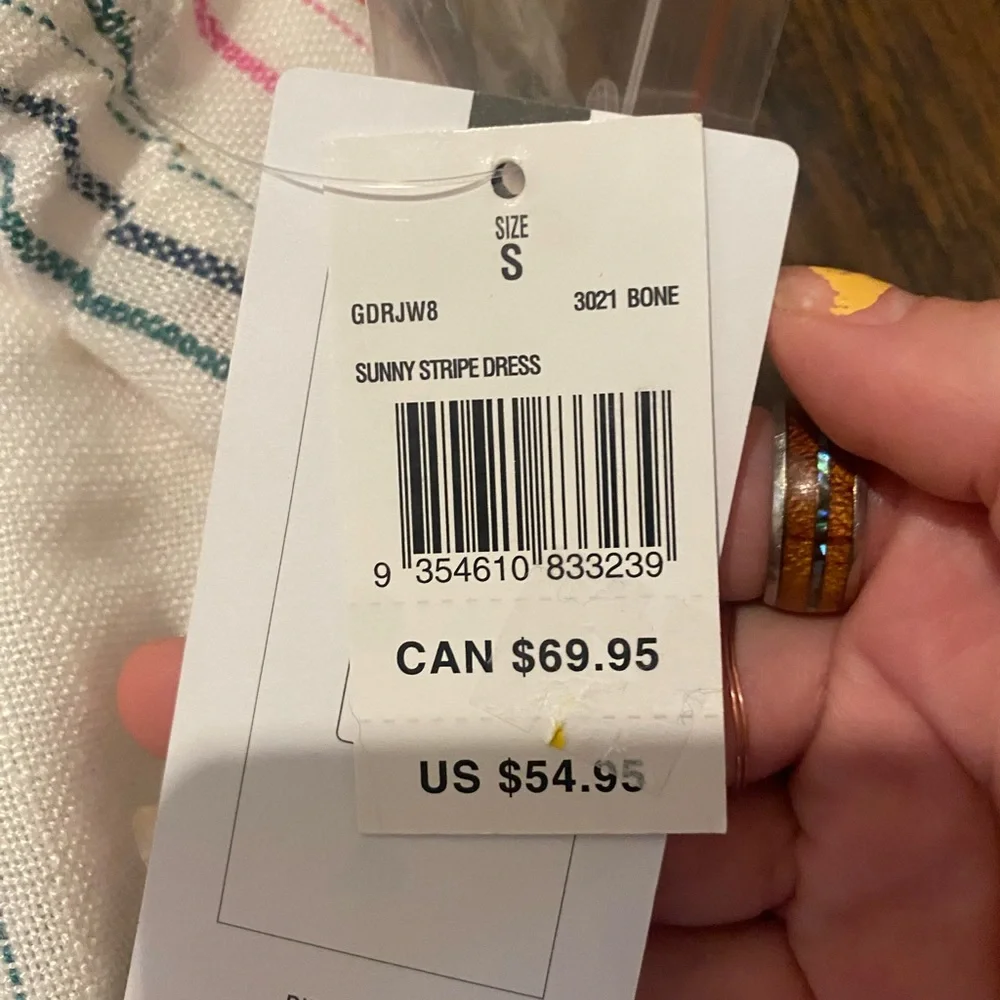 NWT Ripcurl striped dress - Picture 5 of 6